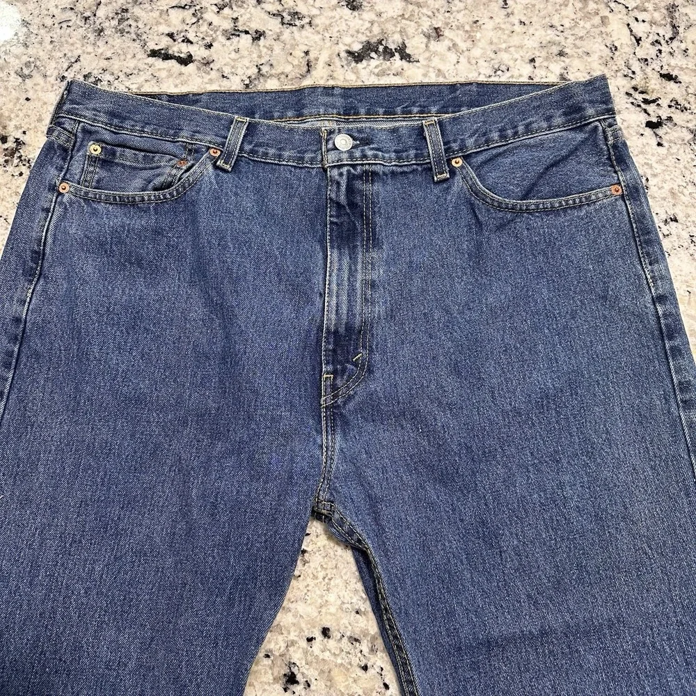 Levi's 505 Jeans Men 42x30 (Fits 40x30) Blue Denim Straight Leg Classic Fit